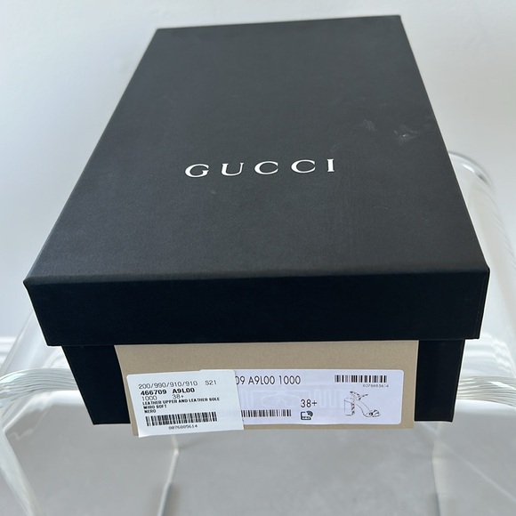 Authentic Gucci Pink Leather Horsebit Ankle Strap Platform Heels Sandals - Picture 10 of 11